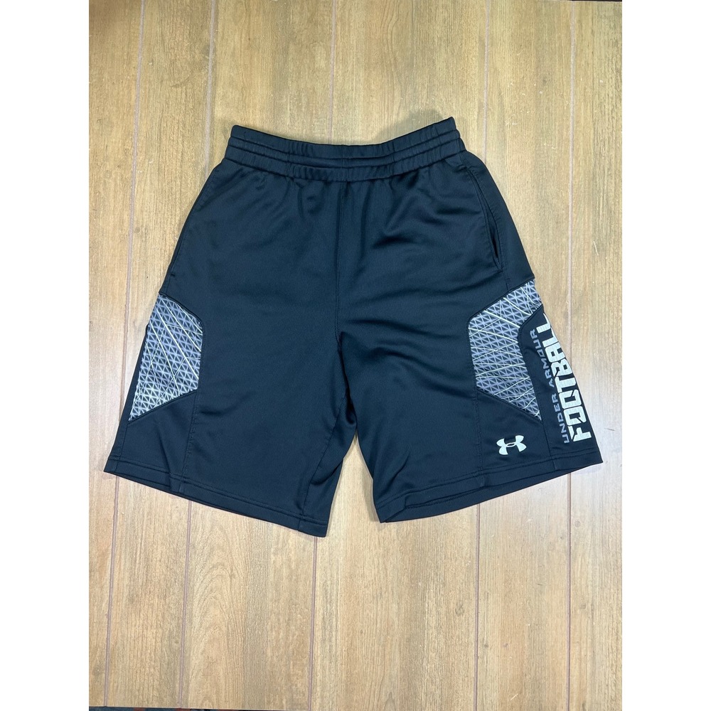 Under Armour Football Performance Shorts Black Grey MD 1228865 SS12 Mens